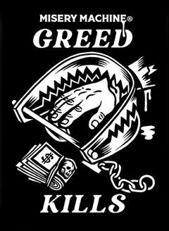 Quadro A5 "Greed Kills" - comprar online