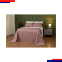 Cobreleito Lavive Comfy 1841-8263 Rosa Antigo/palha