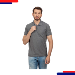 Camiseta Sigosta Gola Polo 7629 M e Mescla Escuro - comprar online