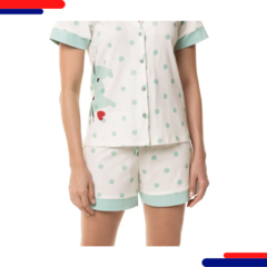 Pijama Paulienne Com Short 555-71 E30 Poa - Mercadão da moda