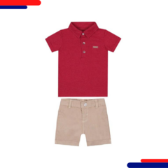 Conjunto Paraiso Bebe 15449 Vermelho