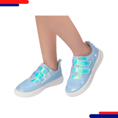 Tenis Pampili Snaker 667124000 Azul Ice