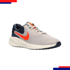 Tenis Nike Revolution Fb2207 Cl Cinza/laranja