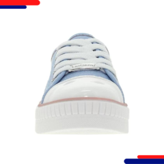 Tenis Molekinha Com Cadarco 2565-100 Jeans Branco - Mercadão da moda