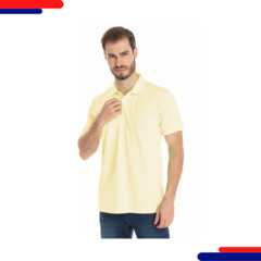 Camiseta Sigosta Gola Polo 8847 a C Amarelo Claro - comprar online