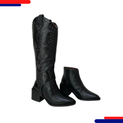 Bota Halui Cano Longo B780 Preto