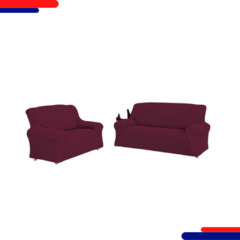 Capa de Sofa Sultan Malha Gel 320427 Vi Vinho