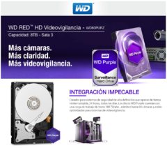 Disco Rigido Videovigilancia 8 Tb Western Digital Purple WD84PURZ