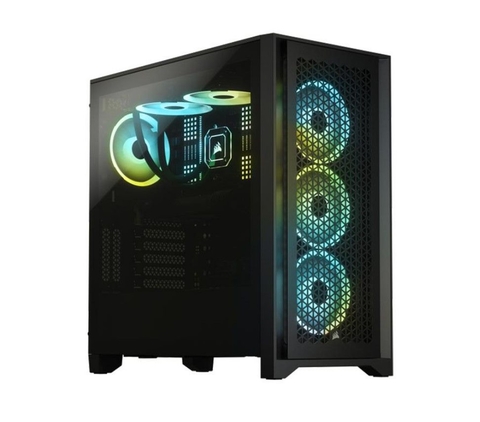 Gabinete Gamer Corsair 4000D Airflow vidrio templado Mid-Tower ATX Black