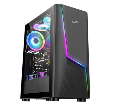 Gabinete Gamer Sentey PM20 Con Panel Acrilico Transparente