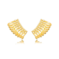 BRINCO EARHOOK MICRO ZIRCÔNIA - CLÁSSICOS