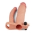 Capa Peniana Com Extensor De 5 Cm Com Pênis Para Dupla Penetração - 20 X 4,4 Cm - Lovetoy Pleasure X-Tender Series - comprar online