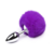 PLUG ANAL EM METAL POMPOM MÉDIO IMPORT