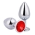 PLUG ANAL DE METAL COM PEDRA GRANDE - comprar online