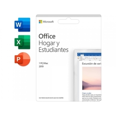 Microsoft Office 2019 Hogar y Estudiante 1 PC/MAC