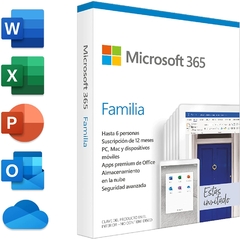 Microsoft Office 365 Home 1 Año 6 Usuarios Digital Original