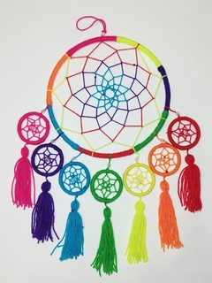 Atrapa sueños 7 chakras con aros - comprar online