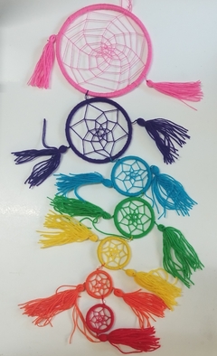 Atrapa sueños 7 chakras grande con borlas - comprar online