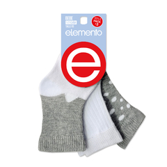 EL10113-PACK X12 unidades (DOCENA), BEBES Pack x 3 Media Caña Estampado - lenceriamarina