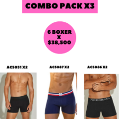 COMBO X3 BOXER ACROBATA - comprar online