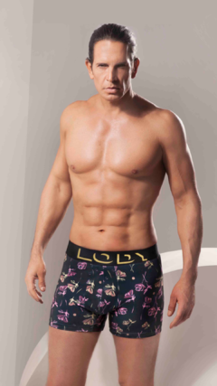 LM924-BOXER DE ALG.LYCRA ESTAMPADO ROSAS - comprar online