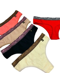 BO805-PACK X12 unidades (DOCENA) COLALES CON CINTURA DE ANIMAL PRINT