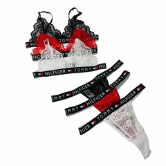 CJ298-PACK X12 unidades (DOCENA) BRALETTE CONJUNTO DE ENCAJES CON REGULABLES TOMMY - comprar online