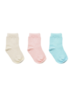 CO2200L000-PACK X12 unidades (DOCENA), MEDIAS PARA BEBE Lisas (blanco,rosa,celeste)