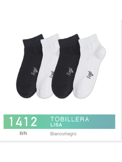 FL1412N-PACK X12 unidades (DOCENA), HOMBRE/ Tobillera Lisa . Negro