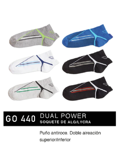 FLGO440-PACK X12 unidades (DOCENA), DUAL POWER : Soquete de alg/lycra. Puño antiroce. Doble aireación superior/inferior