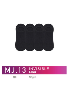 FLMJ13N-PACK X12 unidades (DOCENA), FLMJ13N-X12 DAMA/ Invisible Liso negro