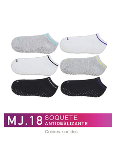 FLMJ18-PACK X12 unidades (DOCENA), DAMA/ Soquete ANTIDESLIZANTE Colores Surtidos