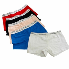 BO767-PACK X12 unidades (DOCENA) Boxer de mujer de algodón & Lycra Calvin Klein