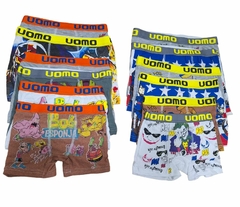 BX779-PACK X12 unidades (DOCENA) BOXER UOMO DE NENE ESTAMPADO