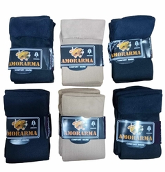 INV39-PACK X12 unidades (DOCENA) MEDIAS 3/4 CON PELUCHE DE MORLEY