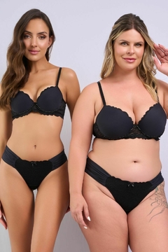 Conjunto Fernanda em Renda e Aro inteiro - Afrodite Lingeries