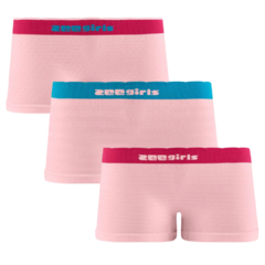 KIT 3 PECAS CALCINHA BOXER INFANTIL SEM COSTURA - comprar online