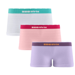 KIT 3 PECAS CALCINHA BOXER INFANTIL SEM COSTURA na internet