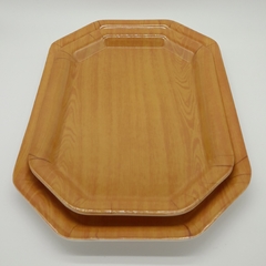 BANDEJA HEXAGONAL MADERA