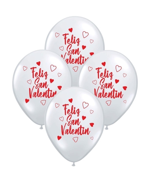 Globos Feliz San Valentin 12 x 5 u