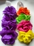 vincha 4 flores rosas grandes - comprar online