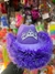 Sombrero cowboy violeta con plumas