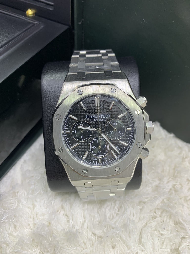 Royal Oak Preto Prata Comprar em Atacado Numero 1