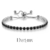 Pulsera con zirconia en diferentes colores de acero inoxidable base plata. - ELVET MX