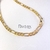 Collar chapa de oro 18k cartier gruesa