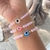 Pulsera ojo con cristales - comprar en línea