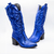 Botas vaqueras azules Calipso - ELVET MX