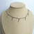 Choker gotas perla acero