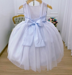 Vestido Infantil Branco Batizado Batismo Luxo na internet