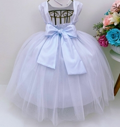 Imagem do Vestido Infantil Branco Batizado Batismo Luxo